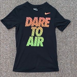 Nike workout shirt that says "Dare To Air"